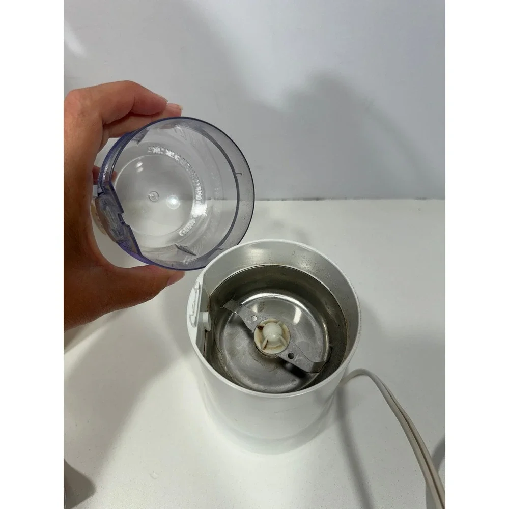 Mr. Coffee IDS55 Electric Coffee Grinder White 12‎ Cup Capacity Vintage 1999